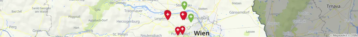Kartenansicht für Apotheken-Notdienste in der Nähe von Königstetten (Tulln, Niederösterreich)